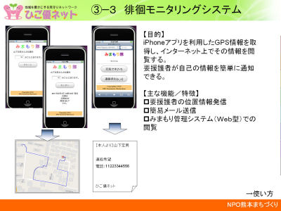 みまもり隊 連絡システム イメージ図